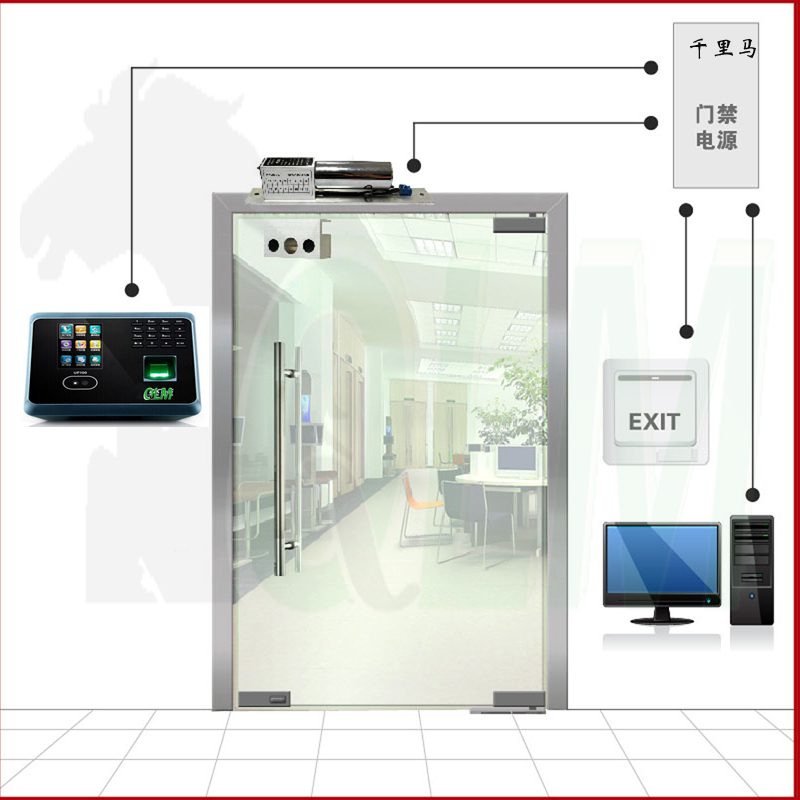 QLM UF100 人臉門禁系統安裝 【密碼+指紋+人臉】